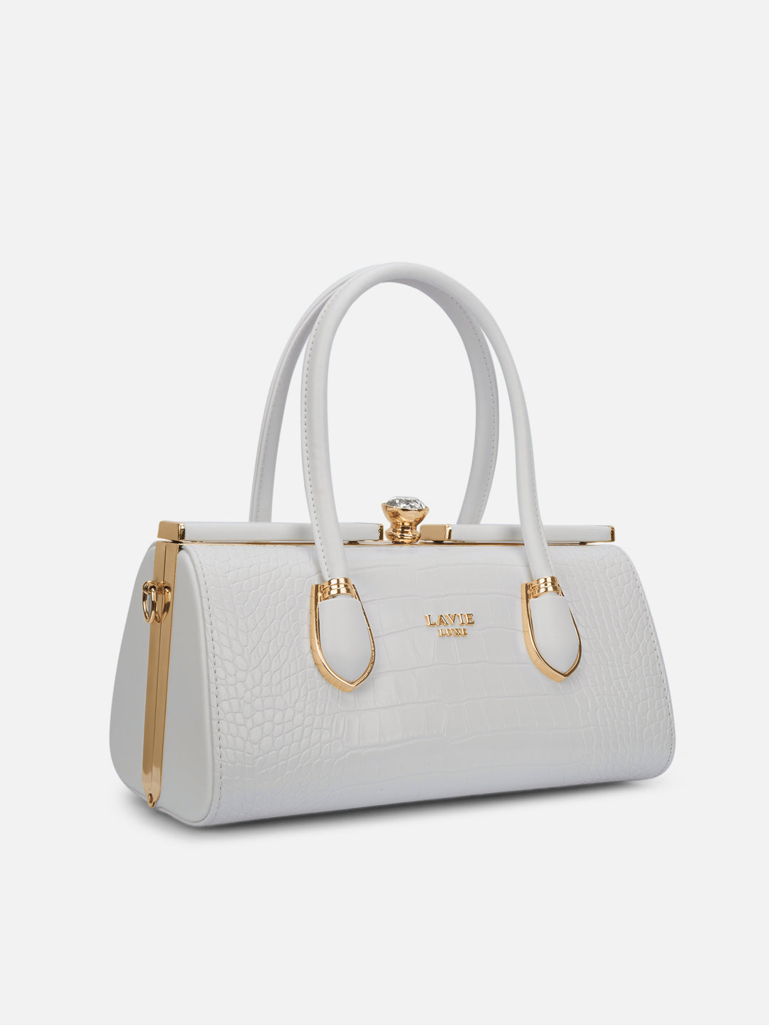 Dazzle Medium White Handbag