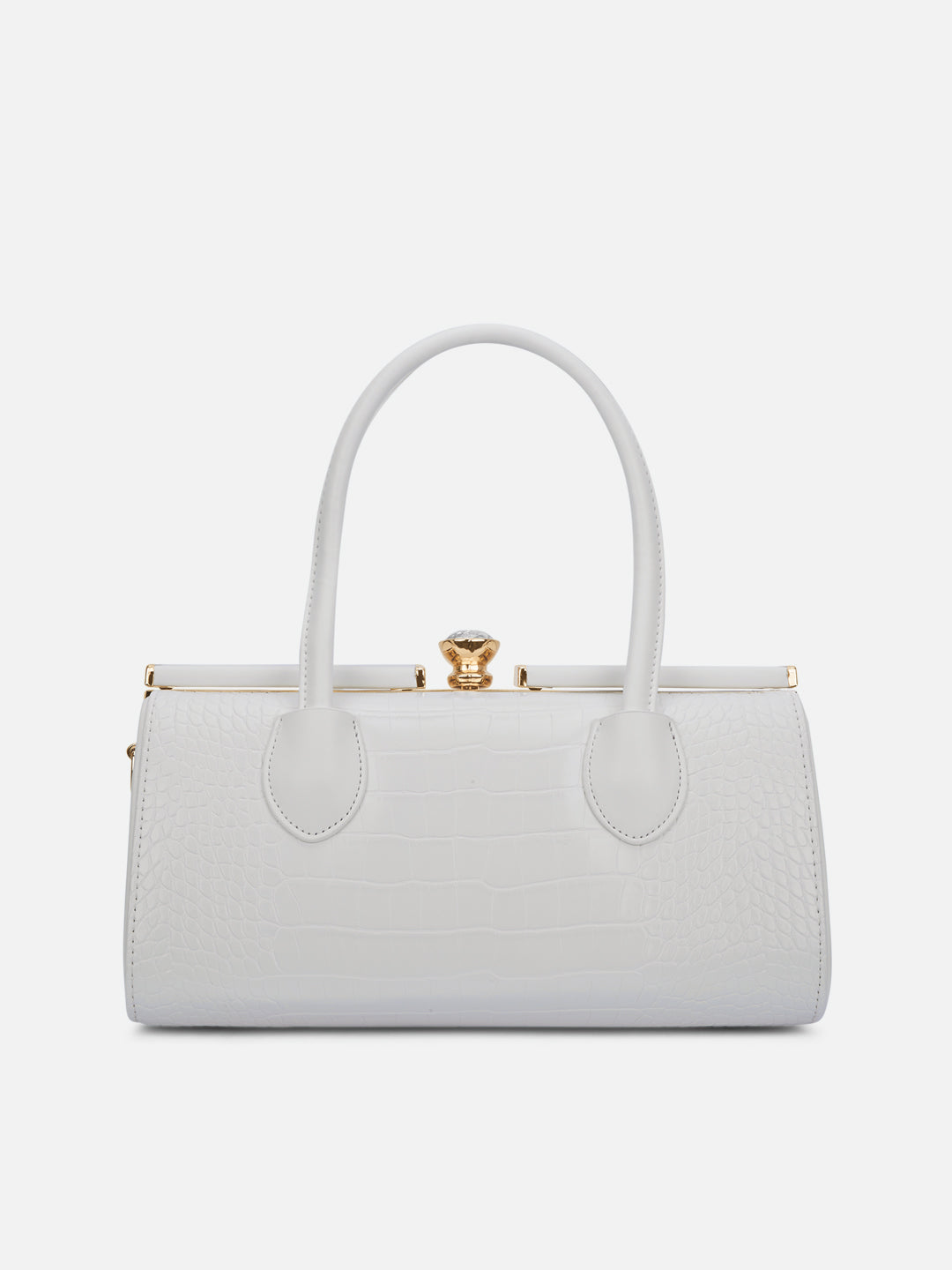 Dazzle Medium White Handbag