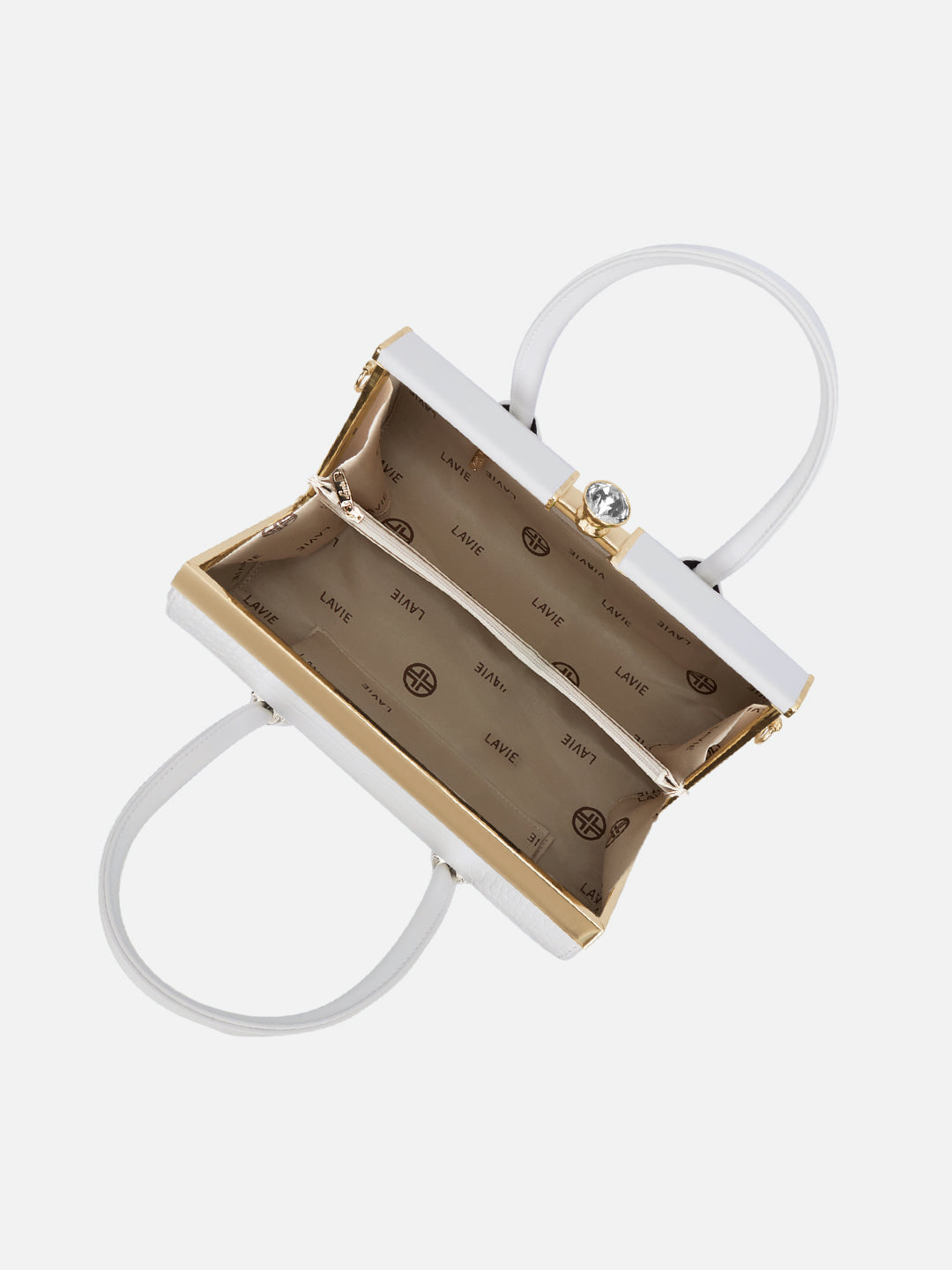 Dazzle Medium White Handbag