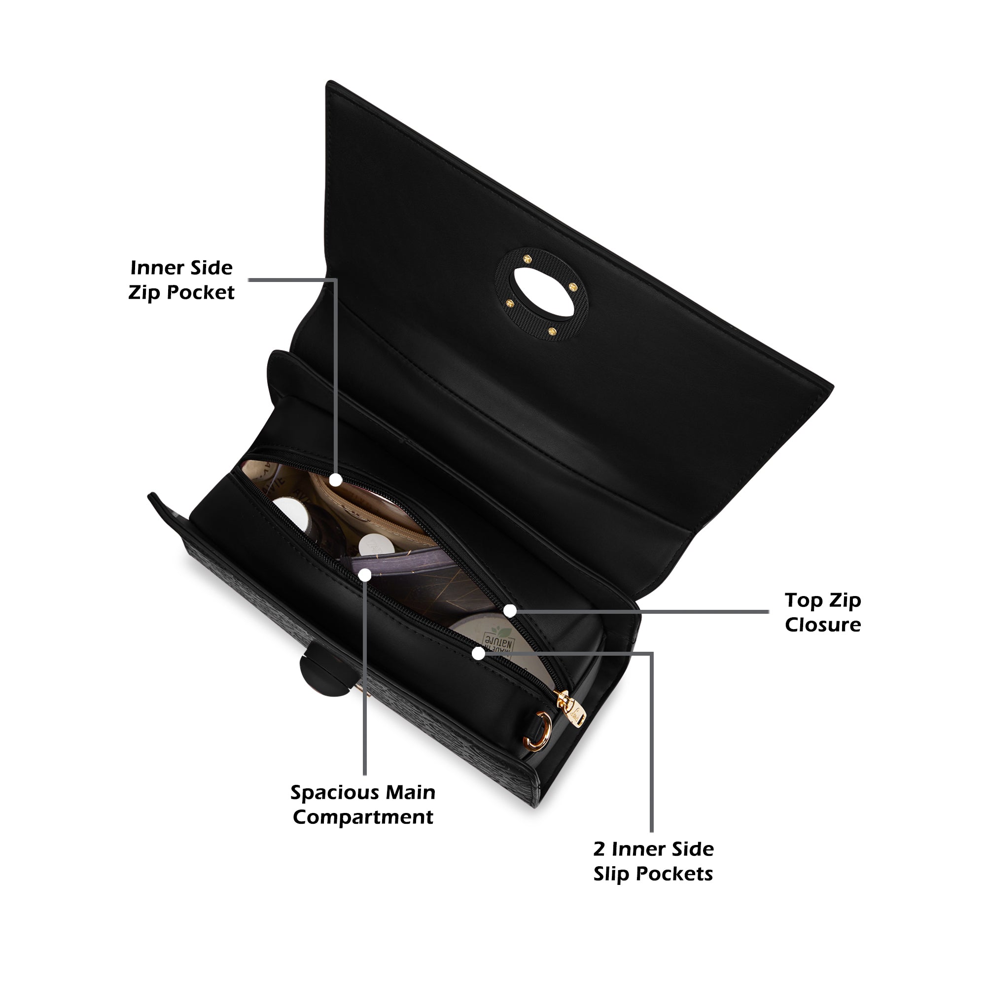 Charlotte Flap Medium Satchel Bag