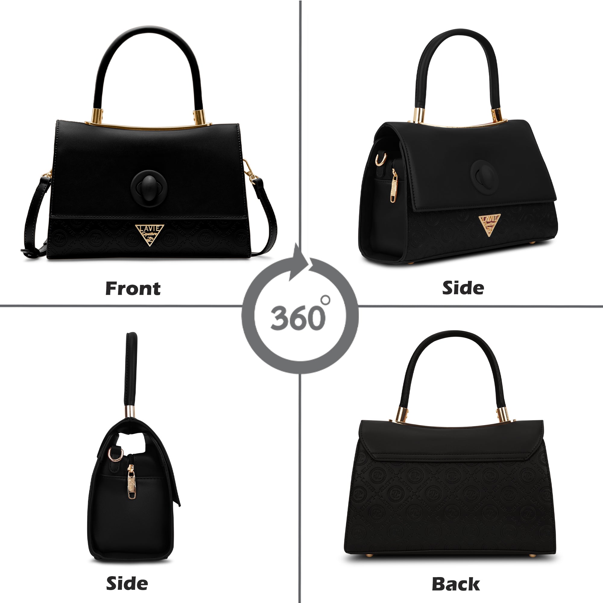 Charlotte Flap Medium Satchel Bag