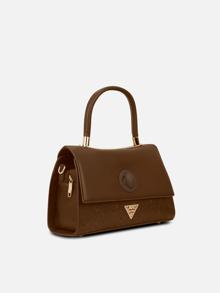 Charlotte Flap Medium Satchel Bag