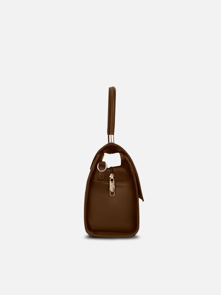 Charlotte Flap Medium Satchel Bag