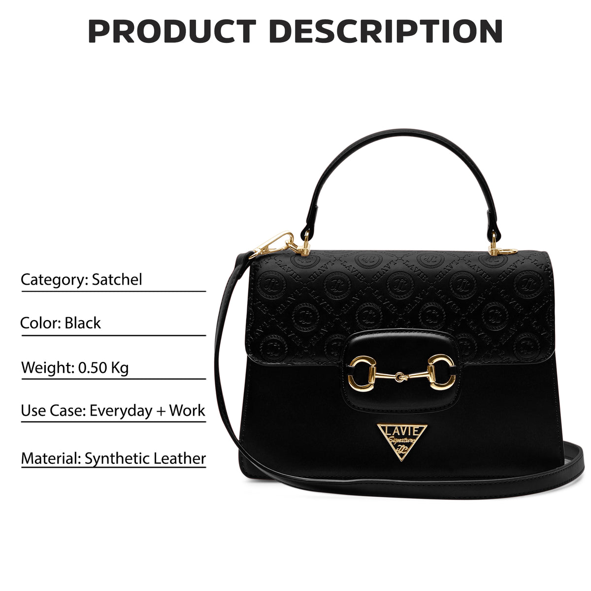 Sedona 3 Compartments Flap Medium Satchel Bag