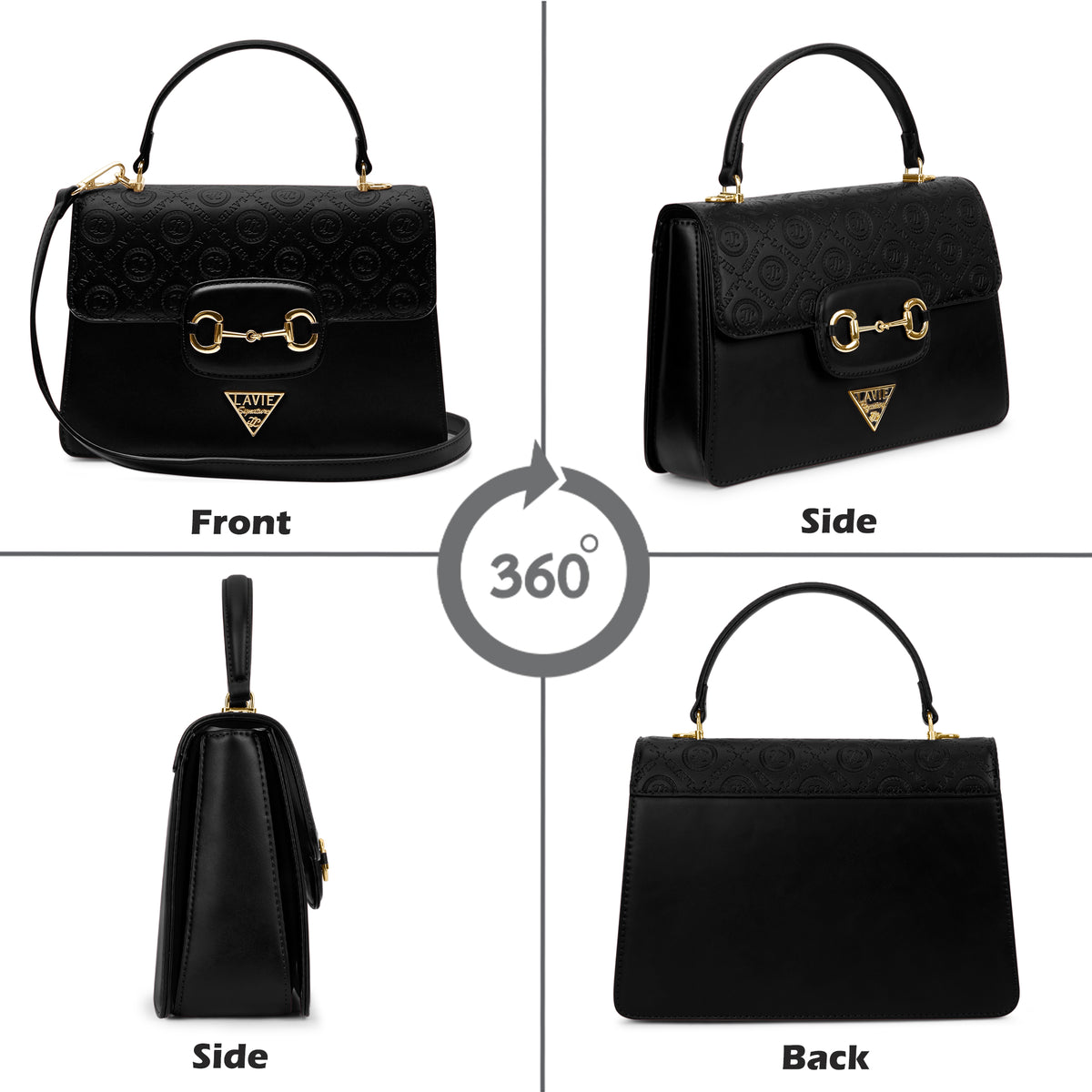 Sedona 3 Compartments Flap Medium Satchel Bag