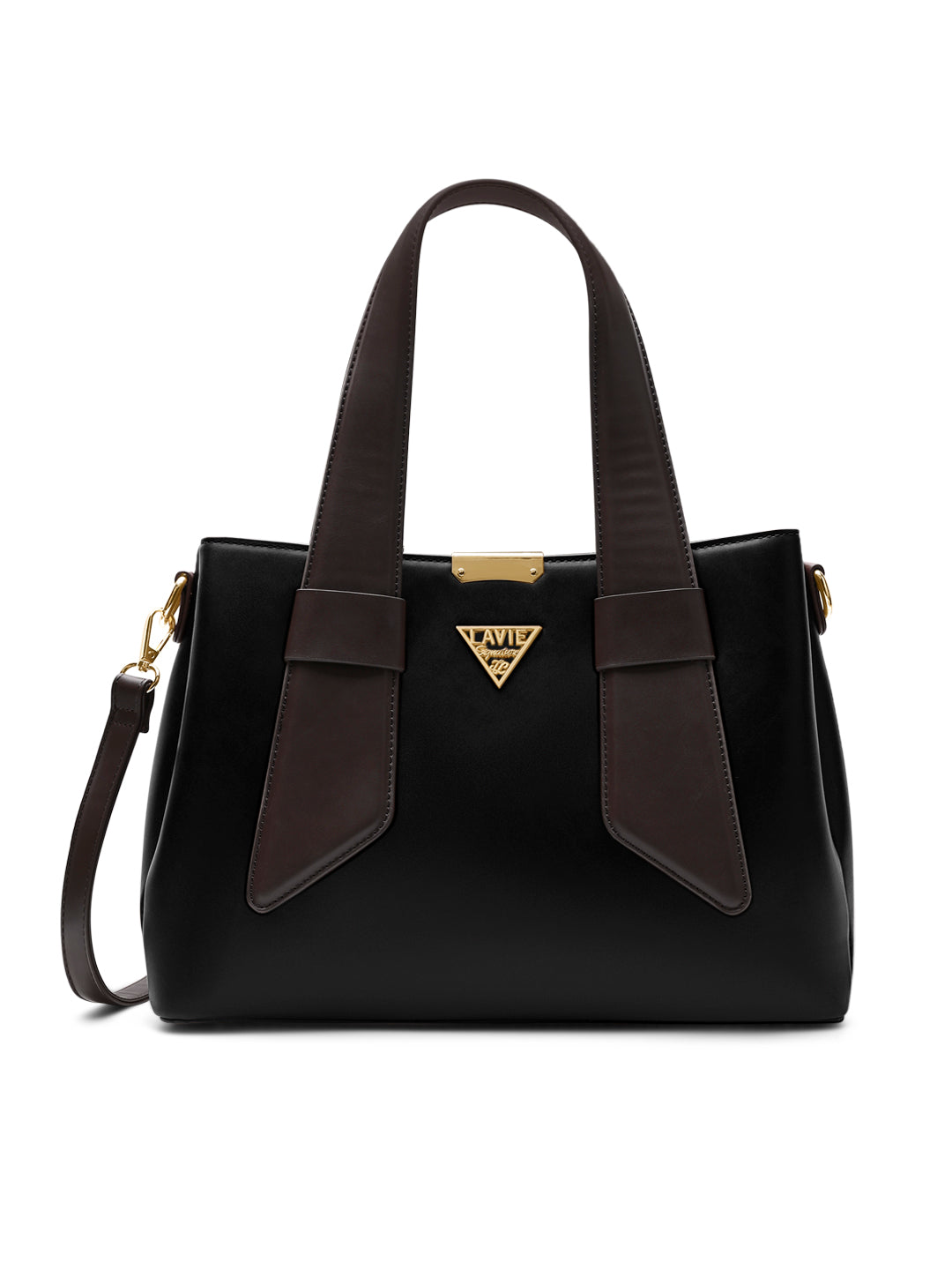 Buy Nashville 3 Compartments Medium Satchel Bag Black Online