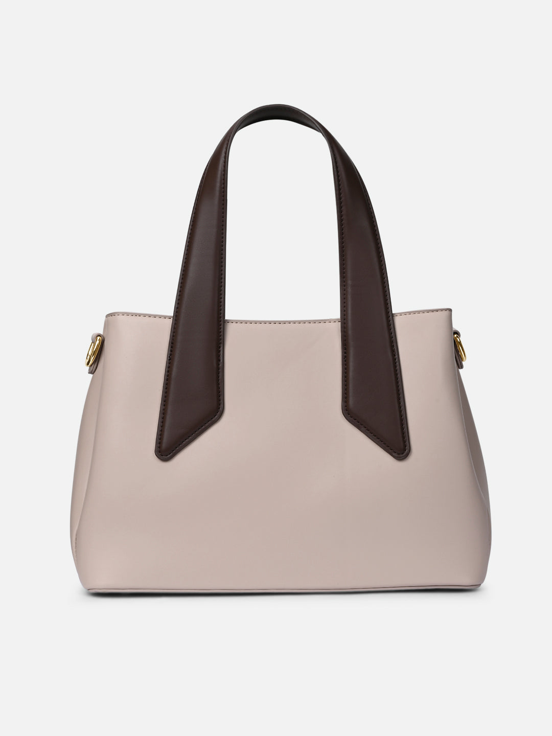 Buy Nashville 3 Compartments Medium Satchel Bag Beige Online