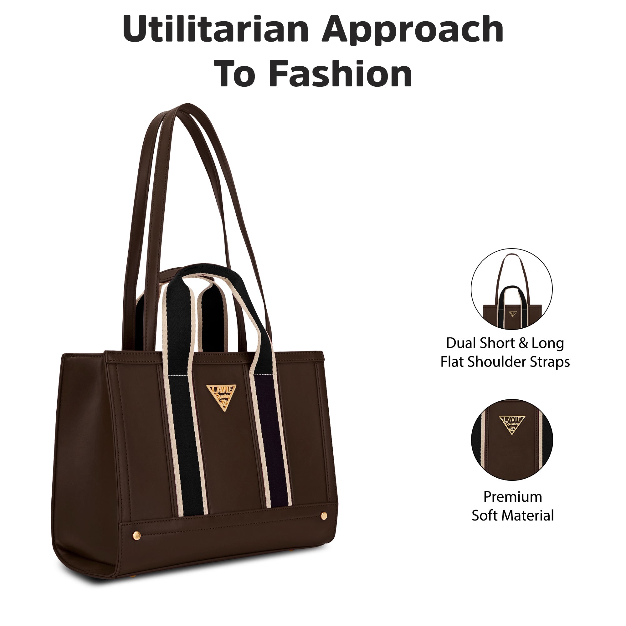 Columbus 3 Compartment Medium Satchel Bag