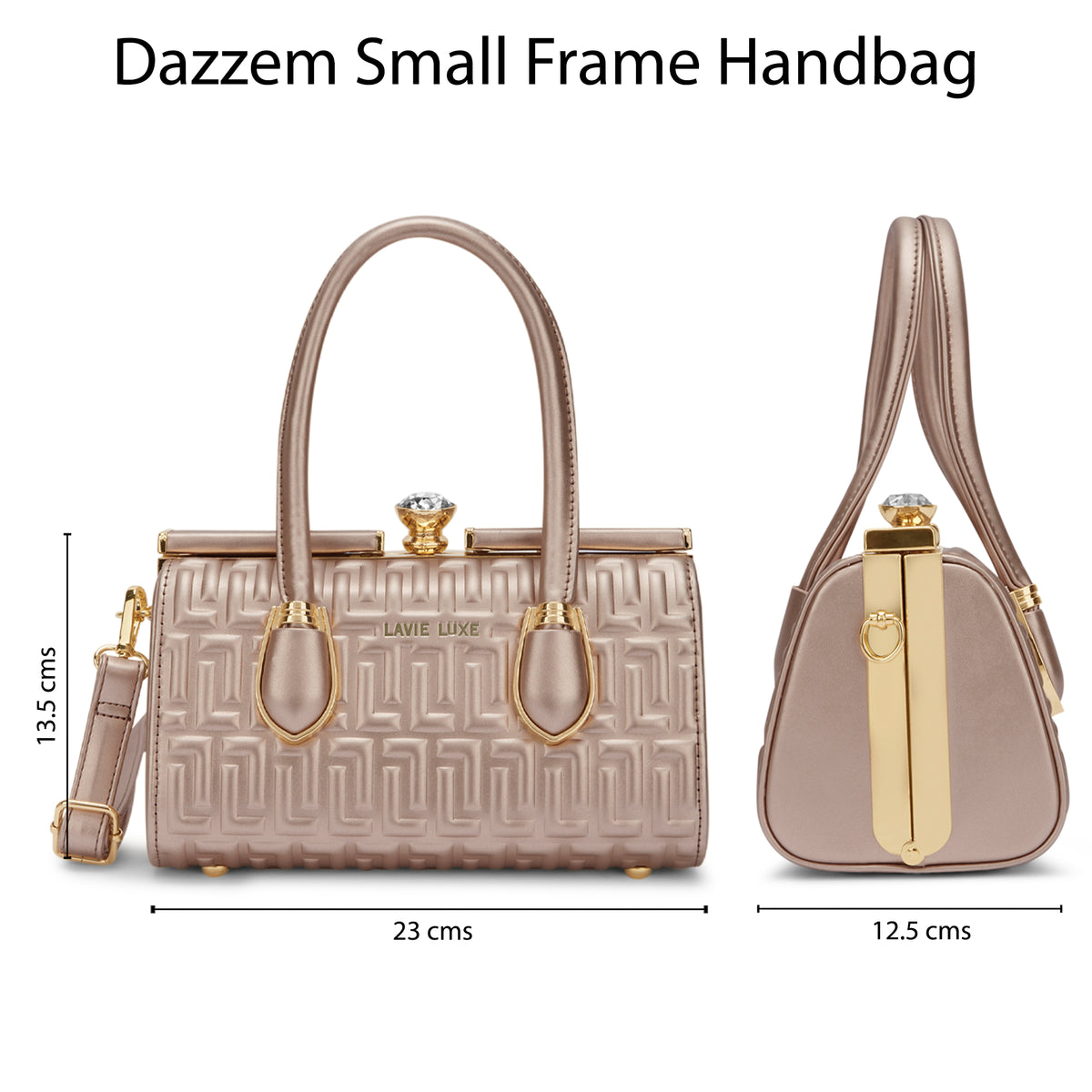 Dazzem Small Rose Gold Handbag