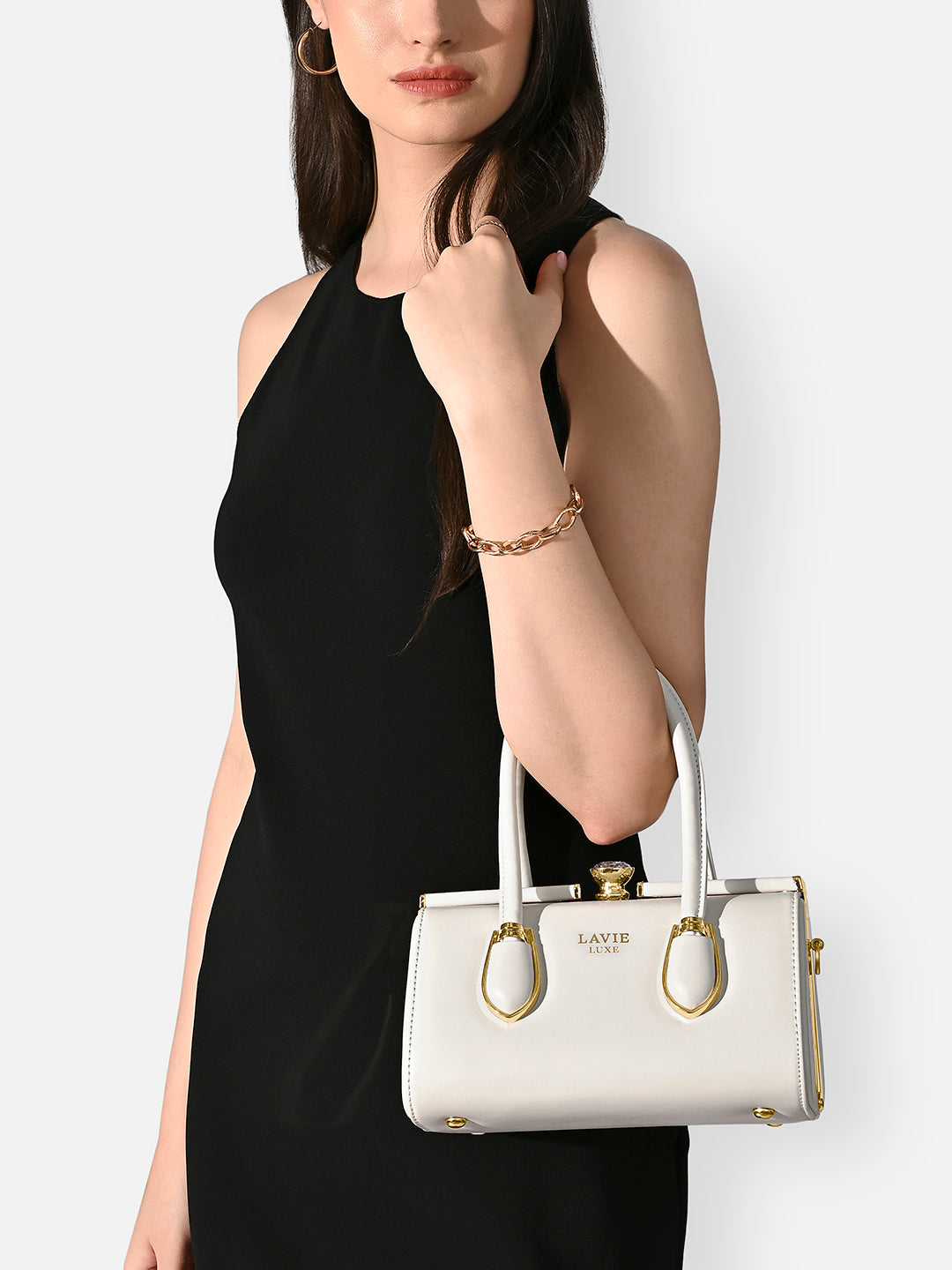 Dazzle Small Off White Handbag