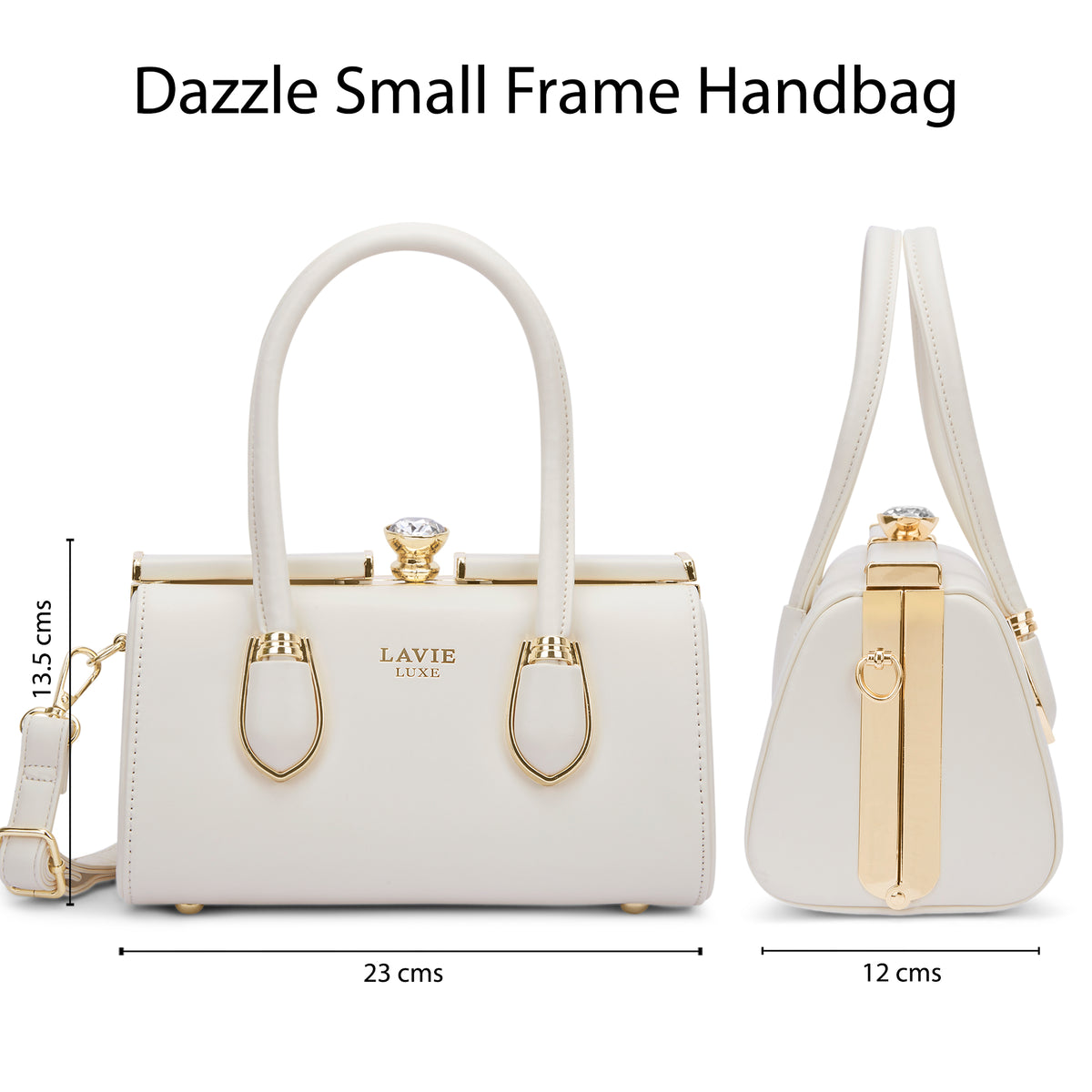 Dazzle Small Off White Handbag