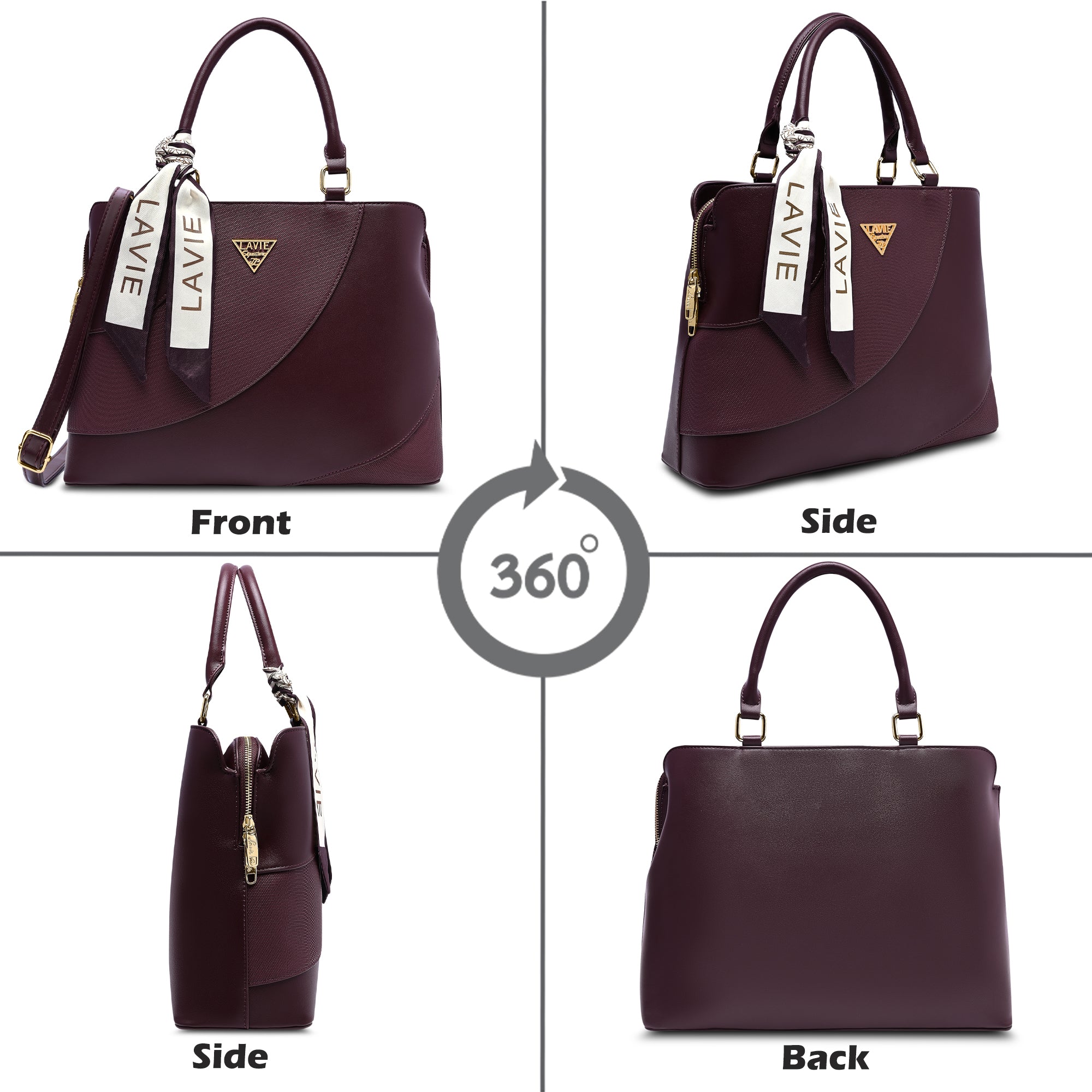 Omaha 3 Compartments Large Satchel Bag