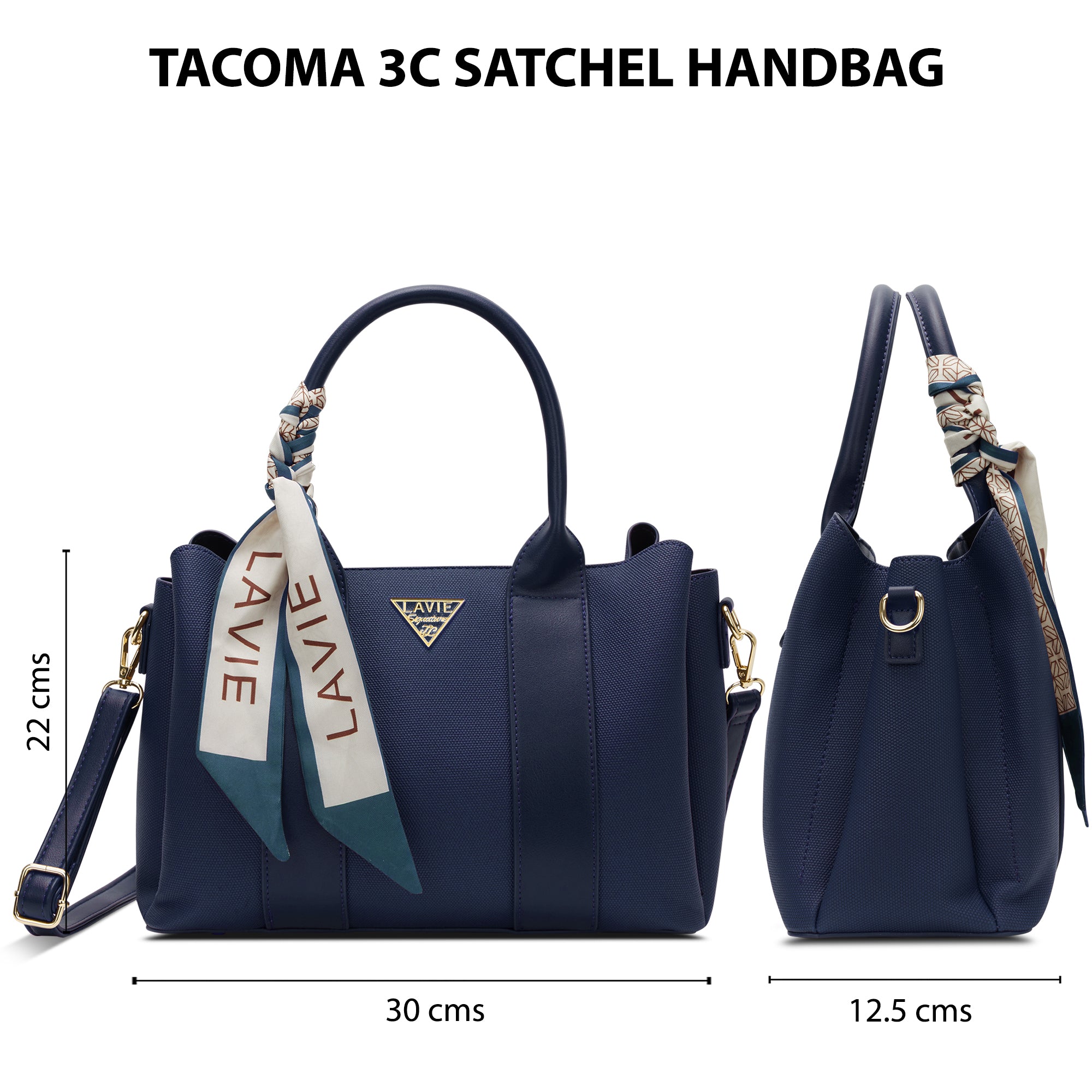 Tacoma 3 Compartments Medium Satchel Bag
