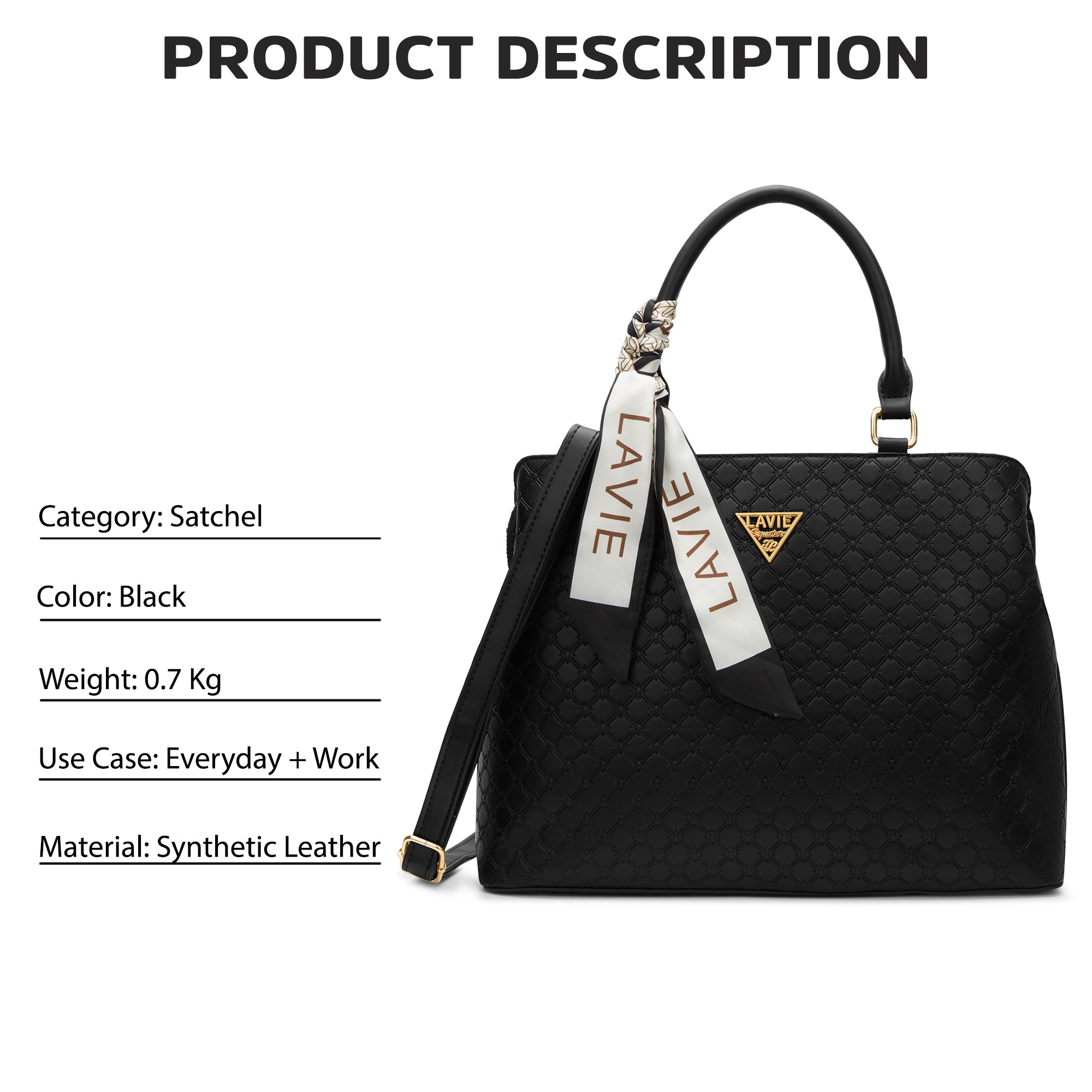 Provo 3 Compartments Large Satchel Bag