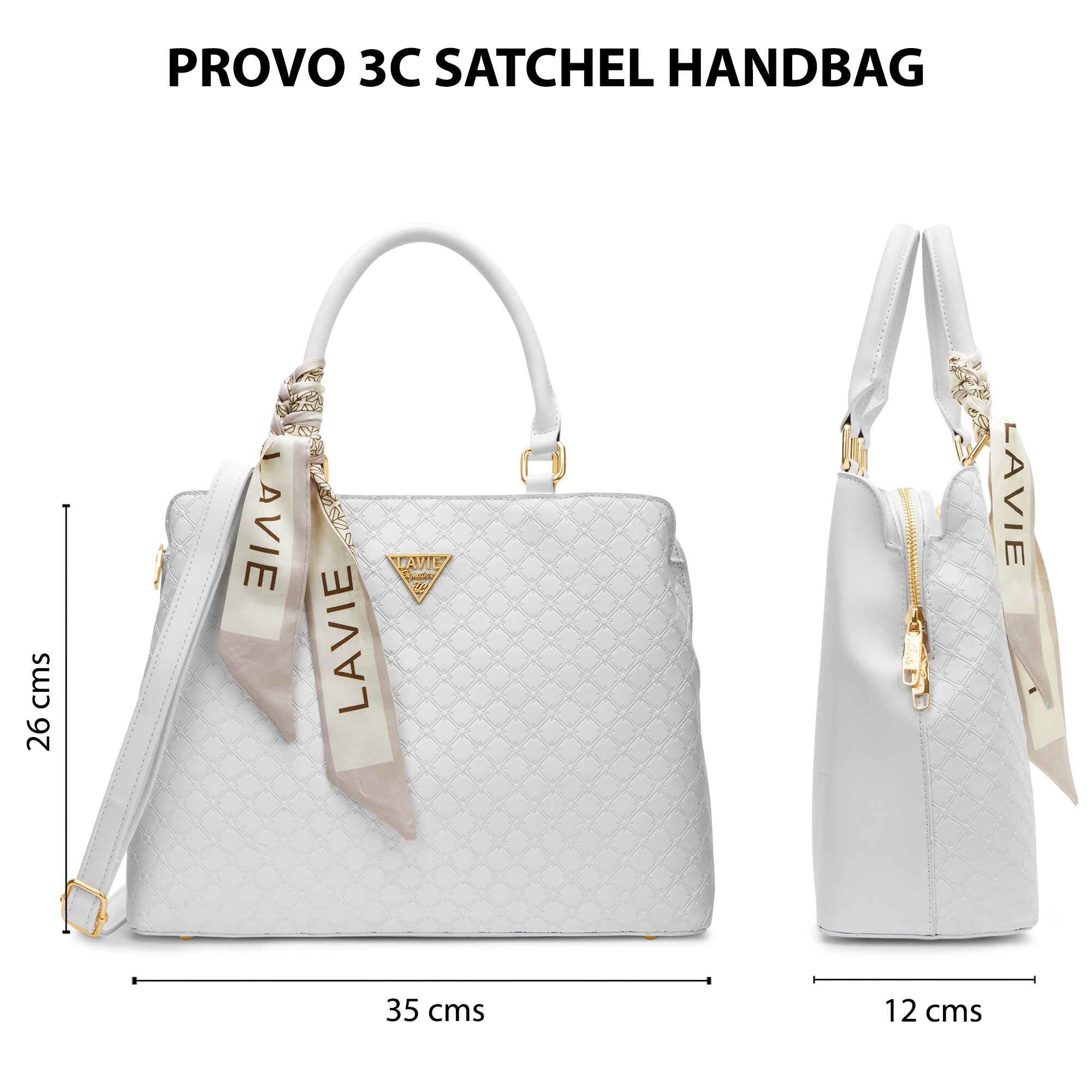 Provo 3 Compartments Large Satchel Bag