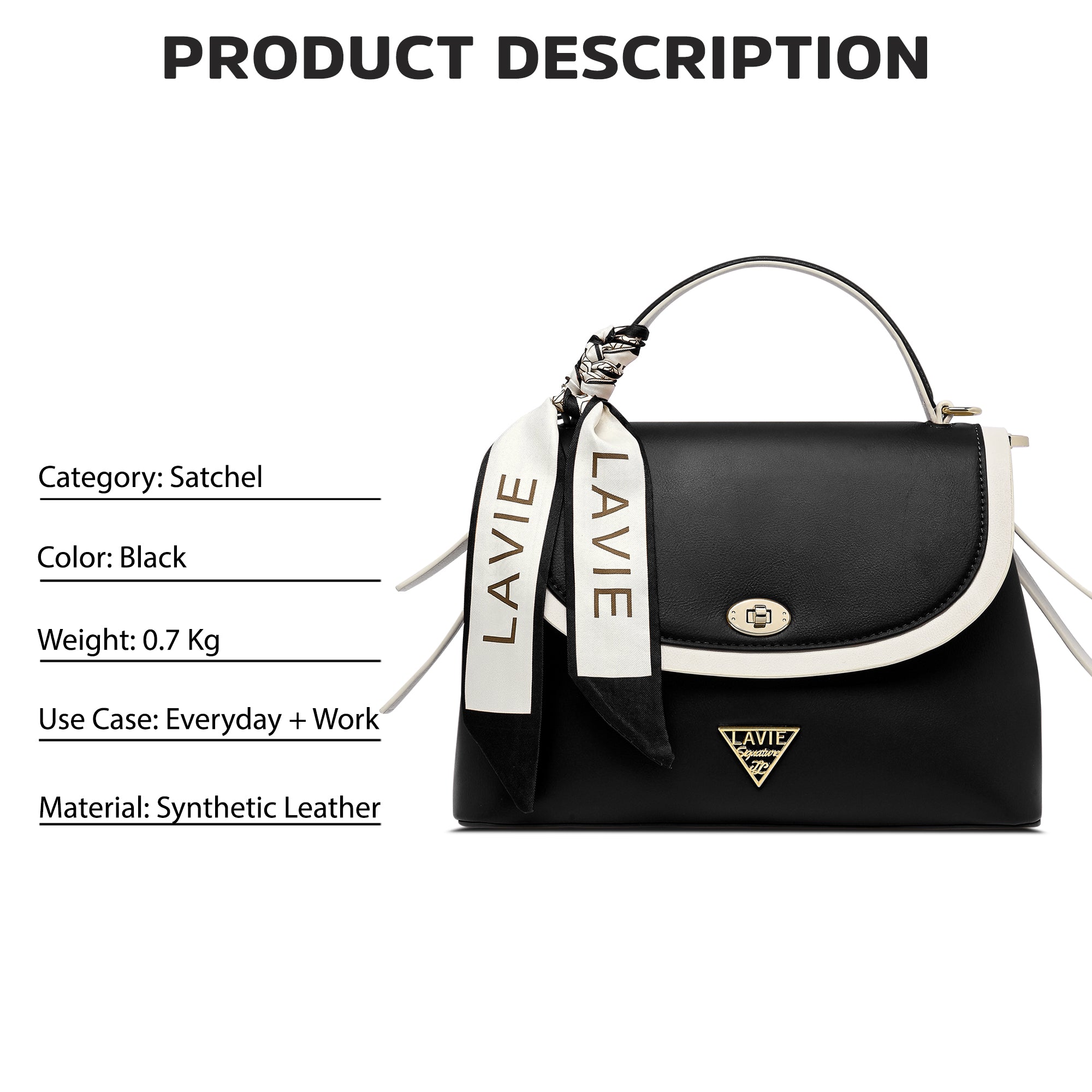 Plano 2 Compartments Flap Medium Satchel Bag