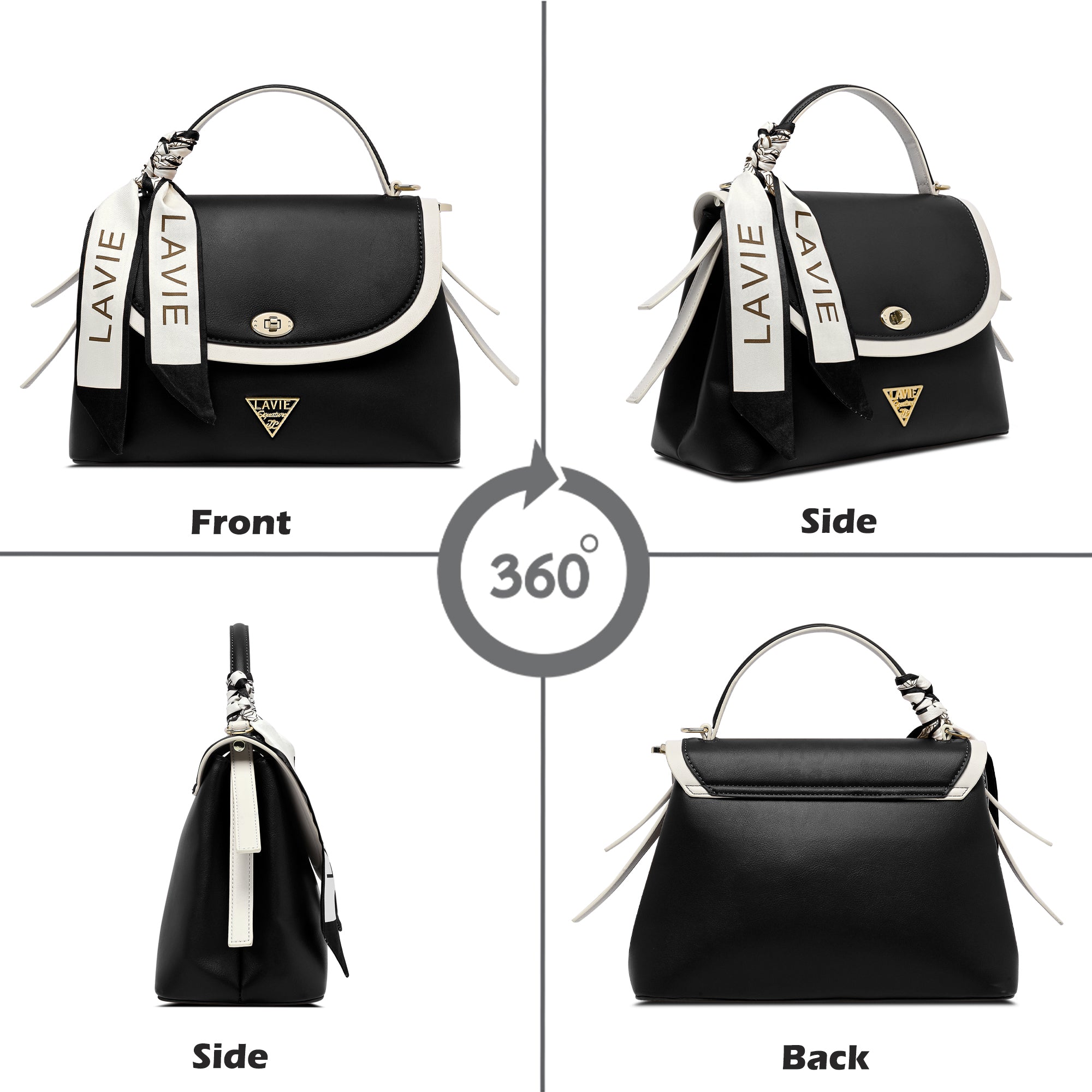 Plano 2 Compartments Flap Medium Satchel Bag