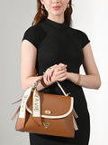 Plano 2 Compartments Flap Medium Satchel Bag