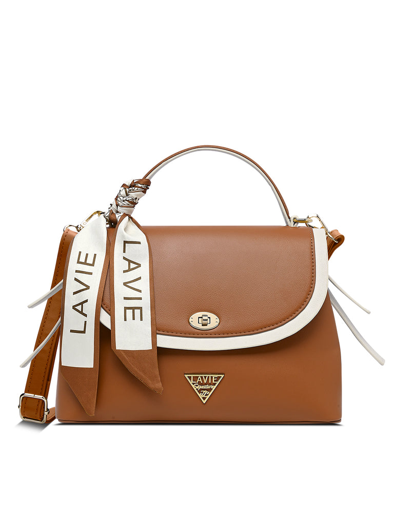 Plano 2 Compartments Flap Medium Satchel Bag