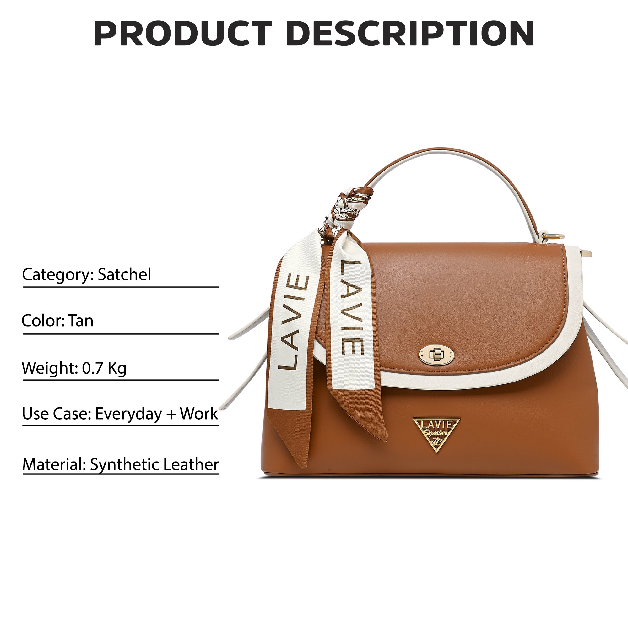 Plano 2 Compartments Flap Medium Satchel Bag