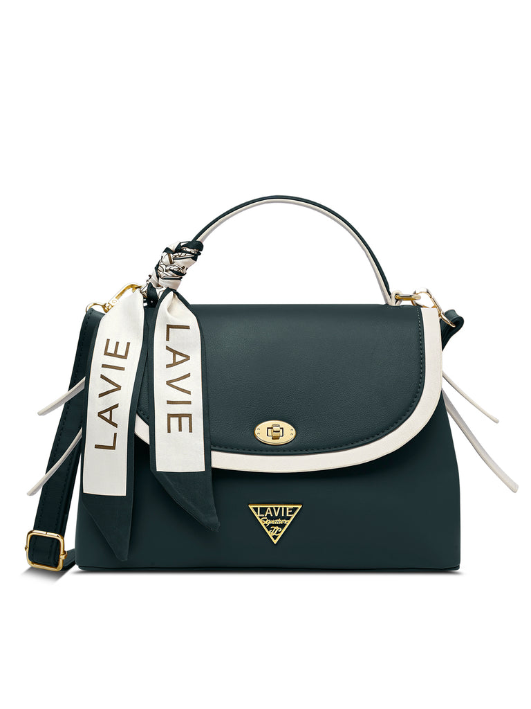 Plano 2 Compartments Flap Medium Satchel Bag