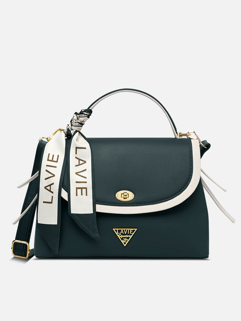 Plano 2 Compartments Flap Medium Satchel Bag