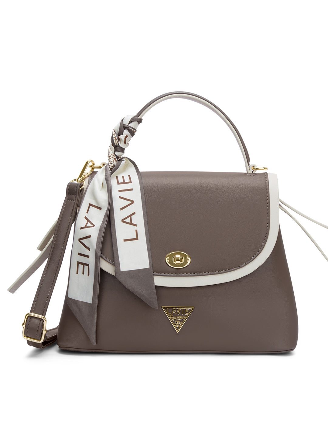 Plano 2 Compartments Flap Medium Satchel Bag