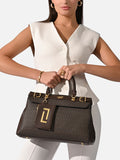 Monogram Cindy Horizontal Medium Satchel Bag