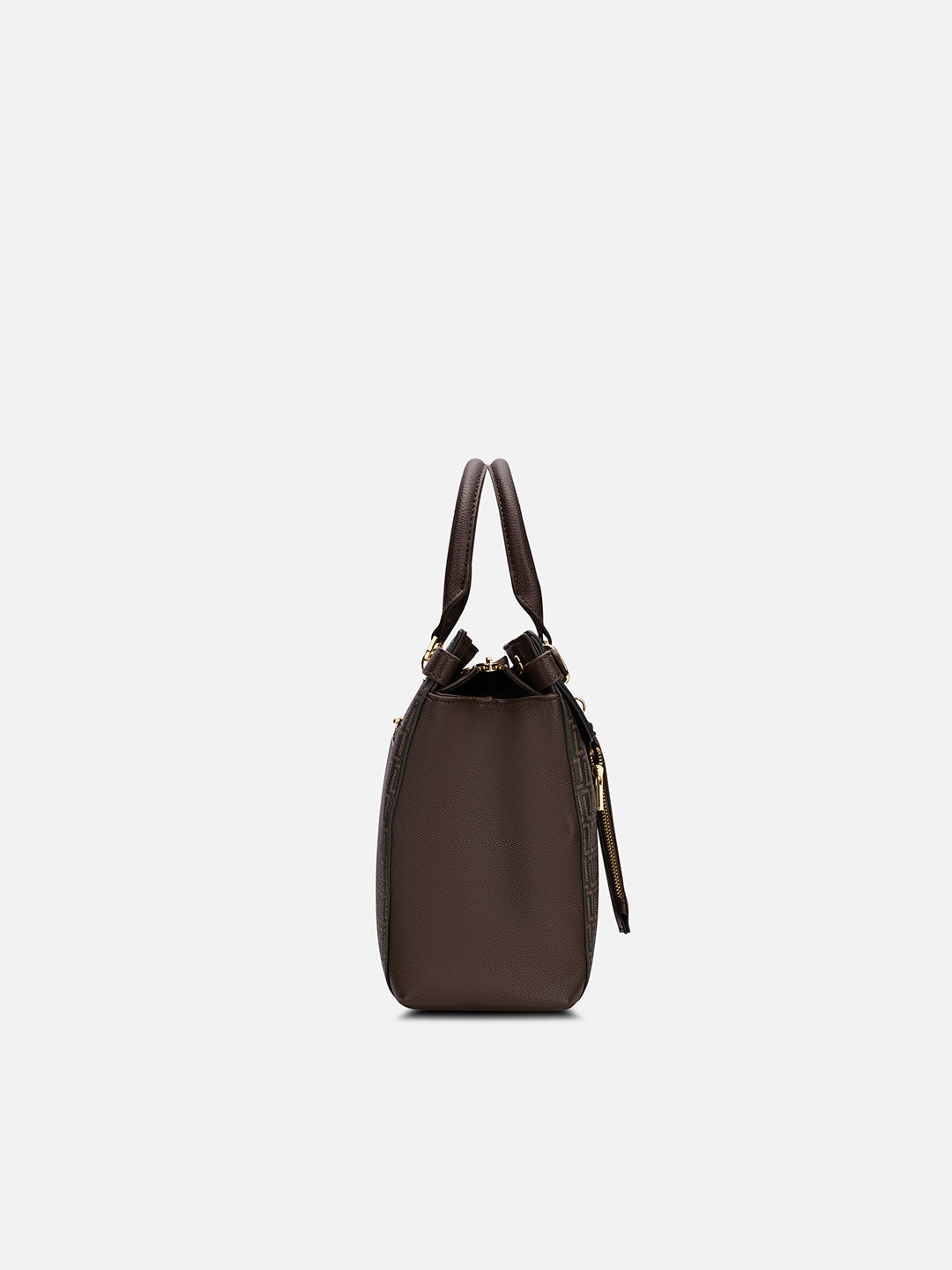 Monogram Cindy Horizontal Medium Satchel Bag Choco