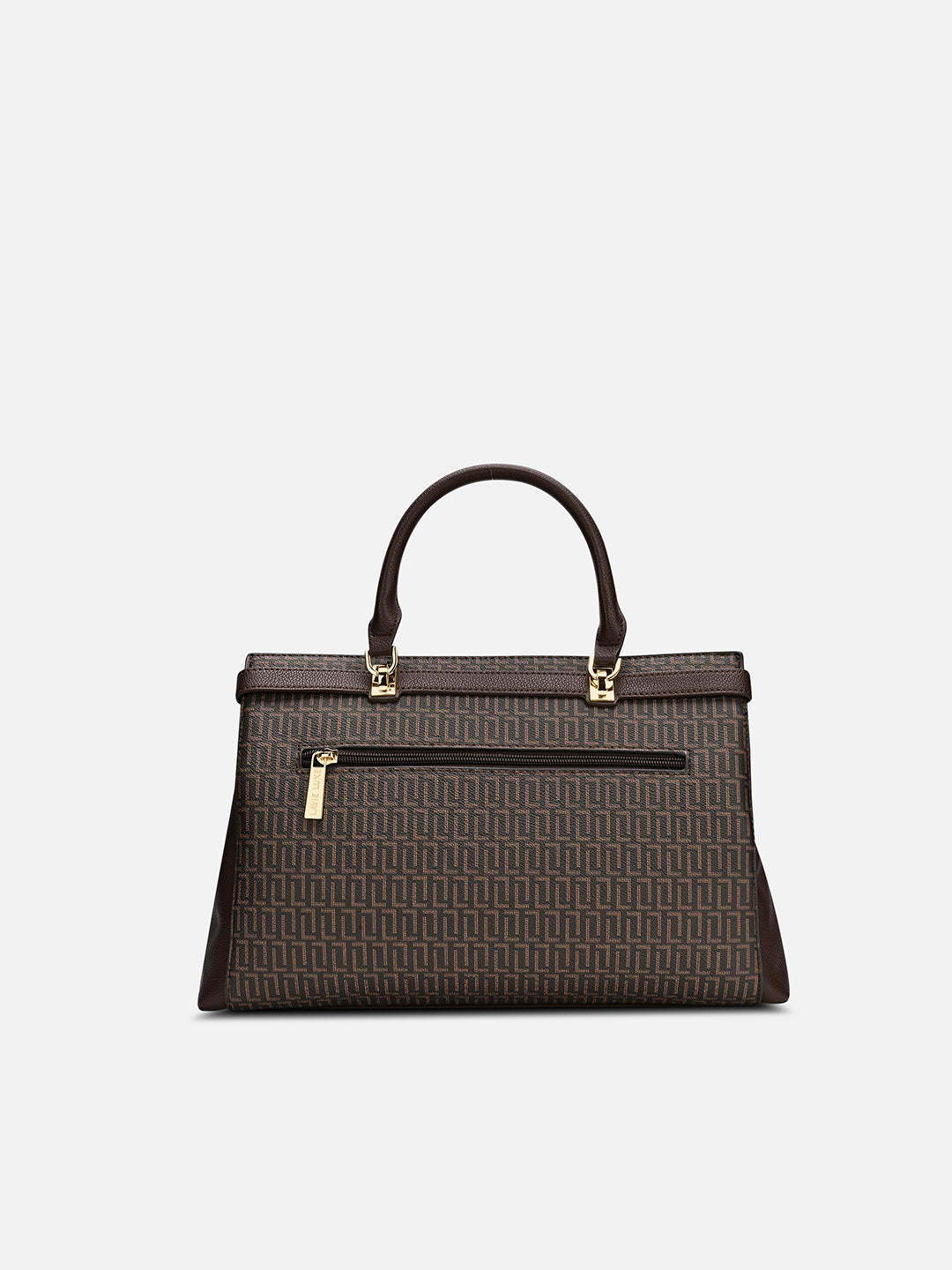 Monogram Cindy Horizontal Medium Satchel Bag Choco