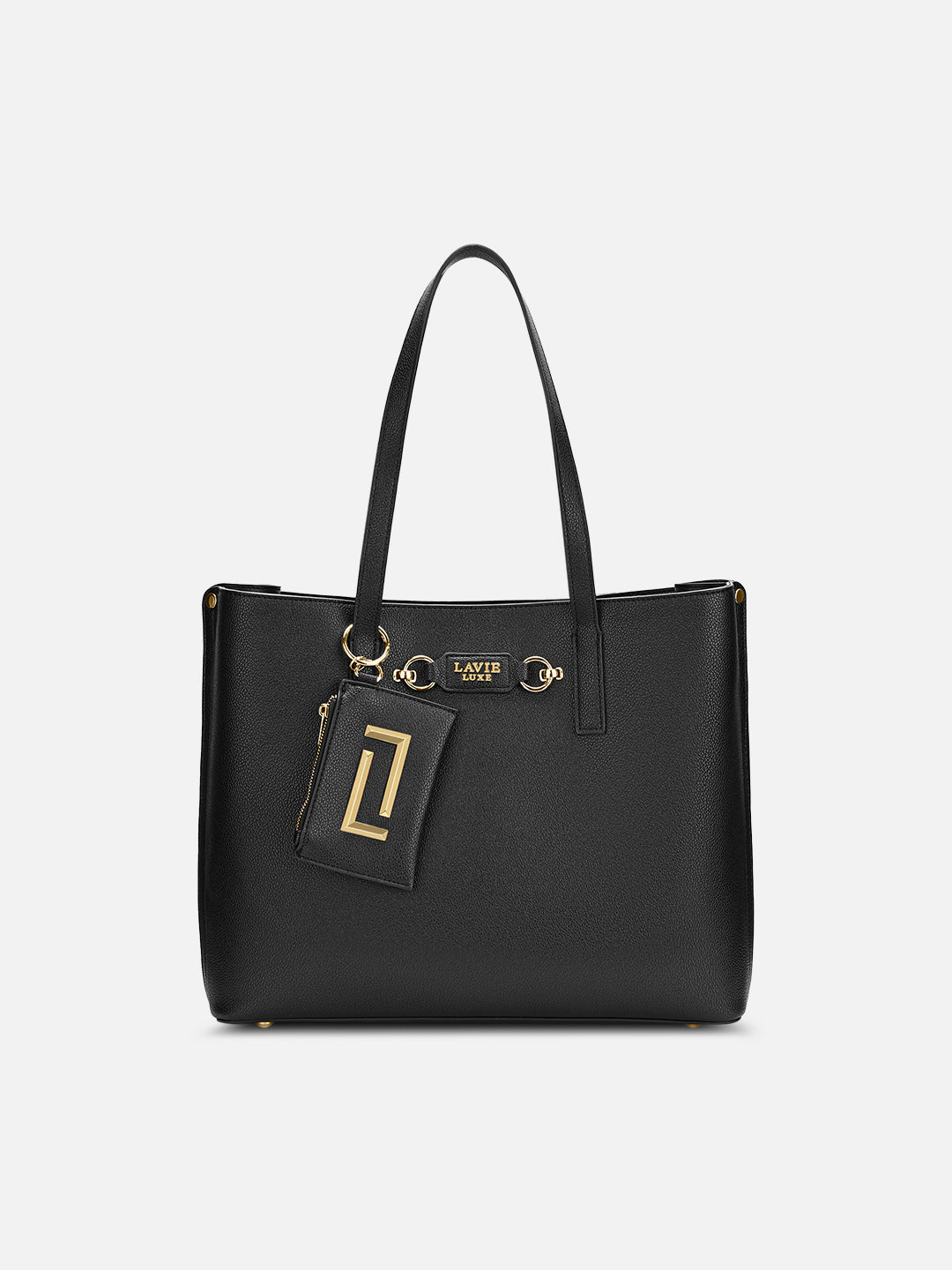 Duo Chloe 3 Compartment Large Tote Bag Black