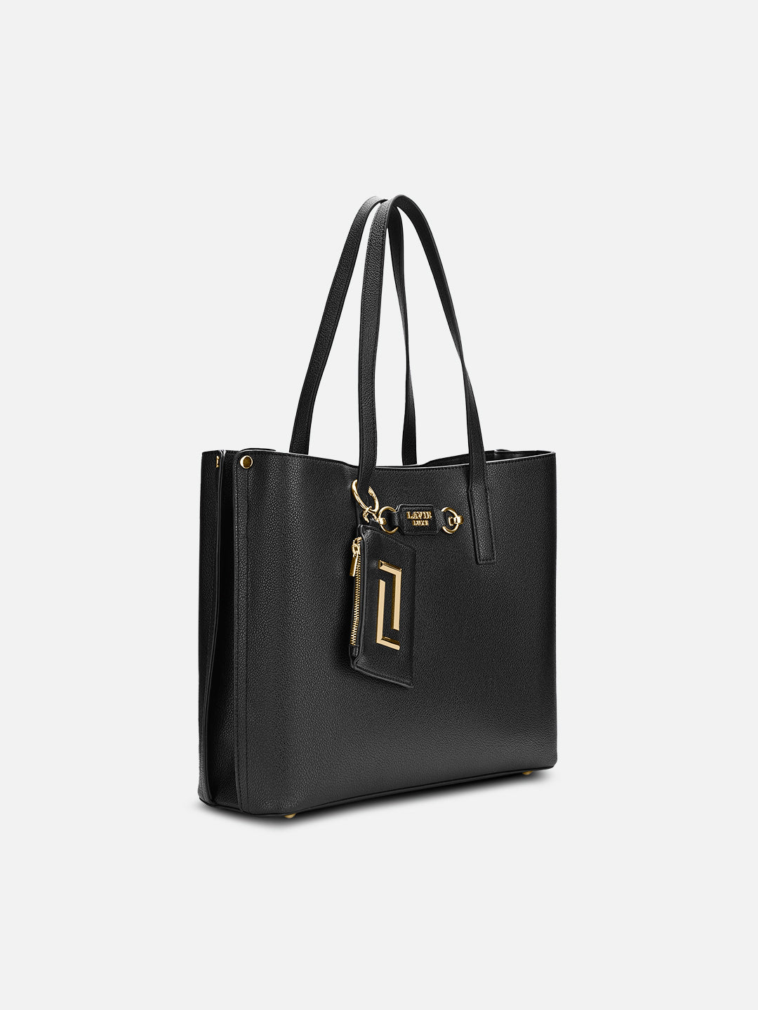 Duo Chloe 3 Compartment Large Tote Bag Black