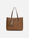 Duo Chloe 3 Compartment Large Tan Tote Bag