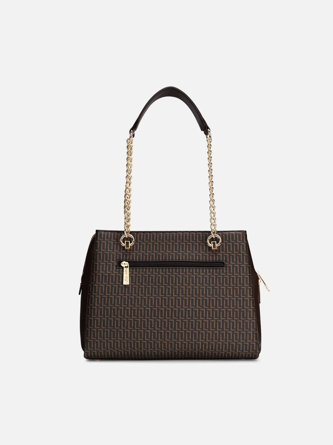 Monogram Ashley Large Satchel Bag Choco