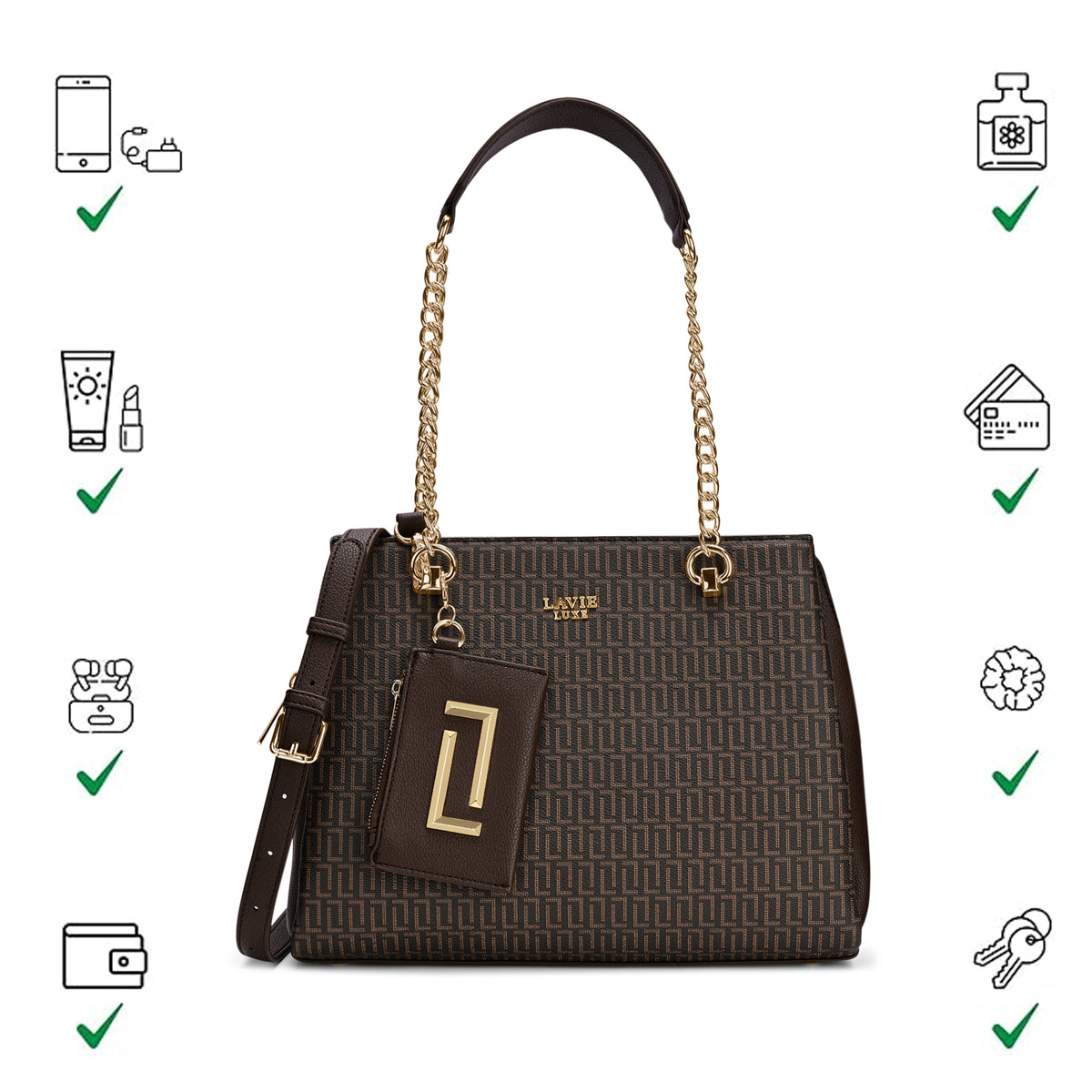 Monogram Ashley Large Choco Handbag