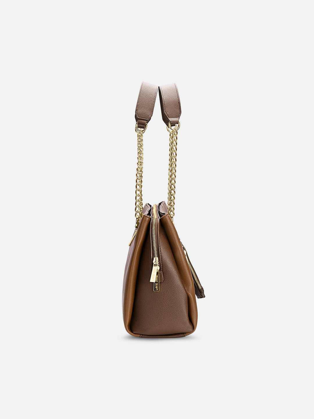 Duo Ashley Large Satchel Bag Tan