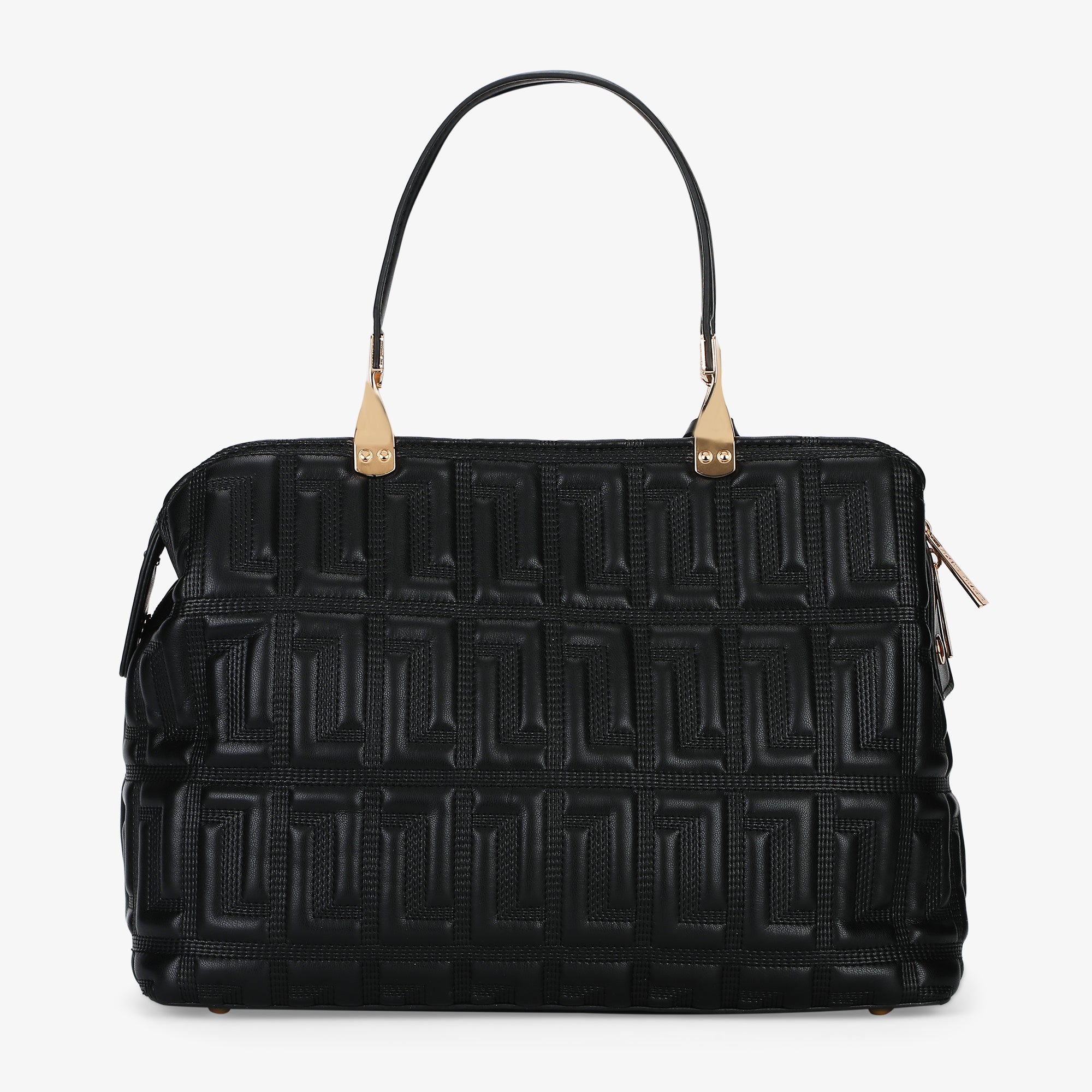 Juli26 Medium 3Compartment Satchel Bag Black