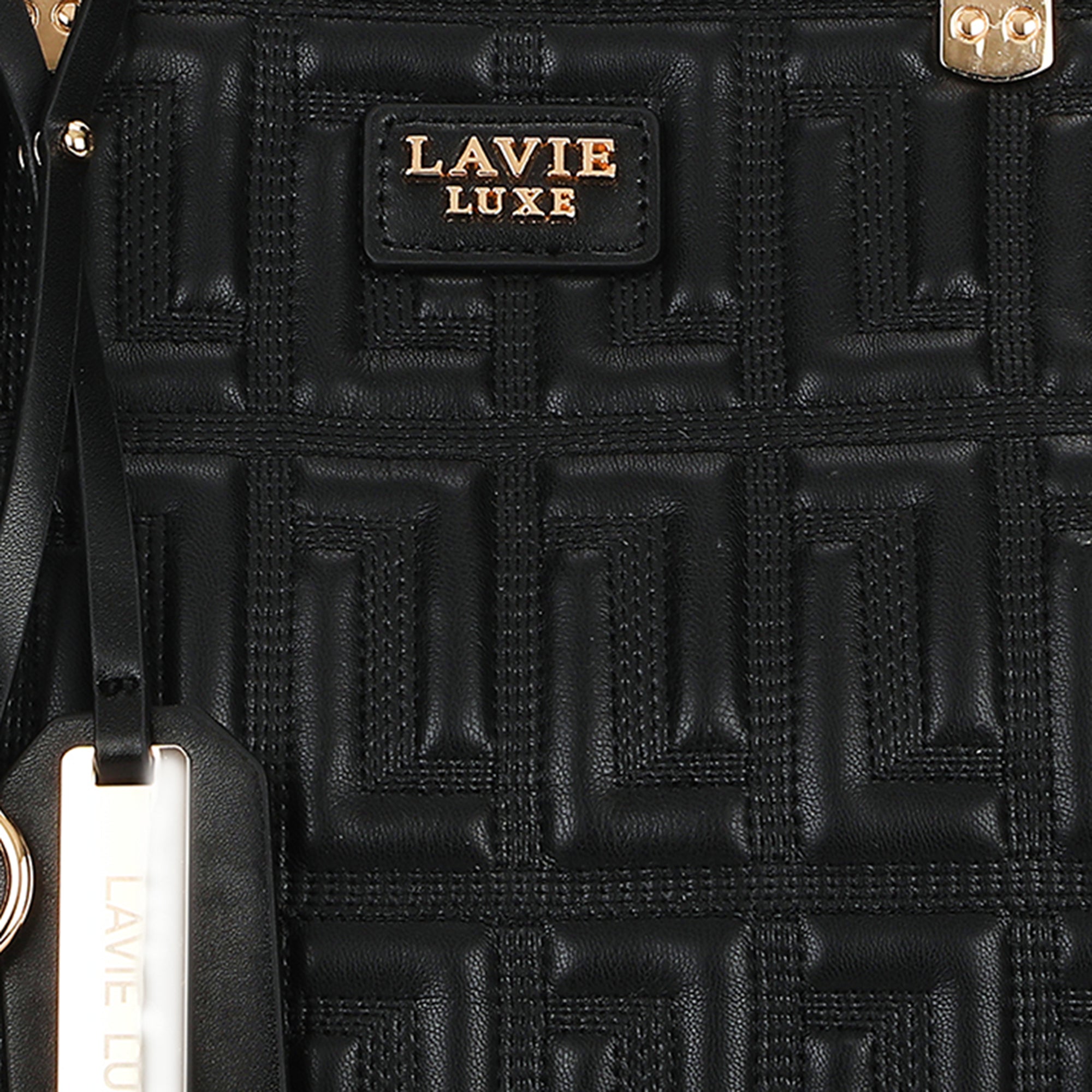 Juli26 Medium 3Compartment Satchel Bag Black