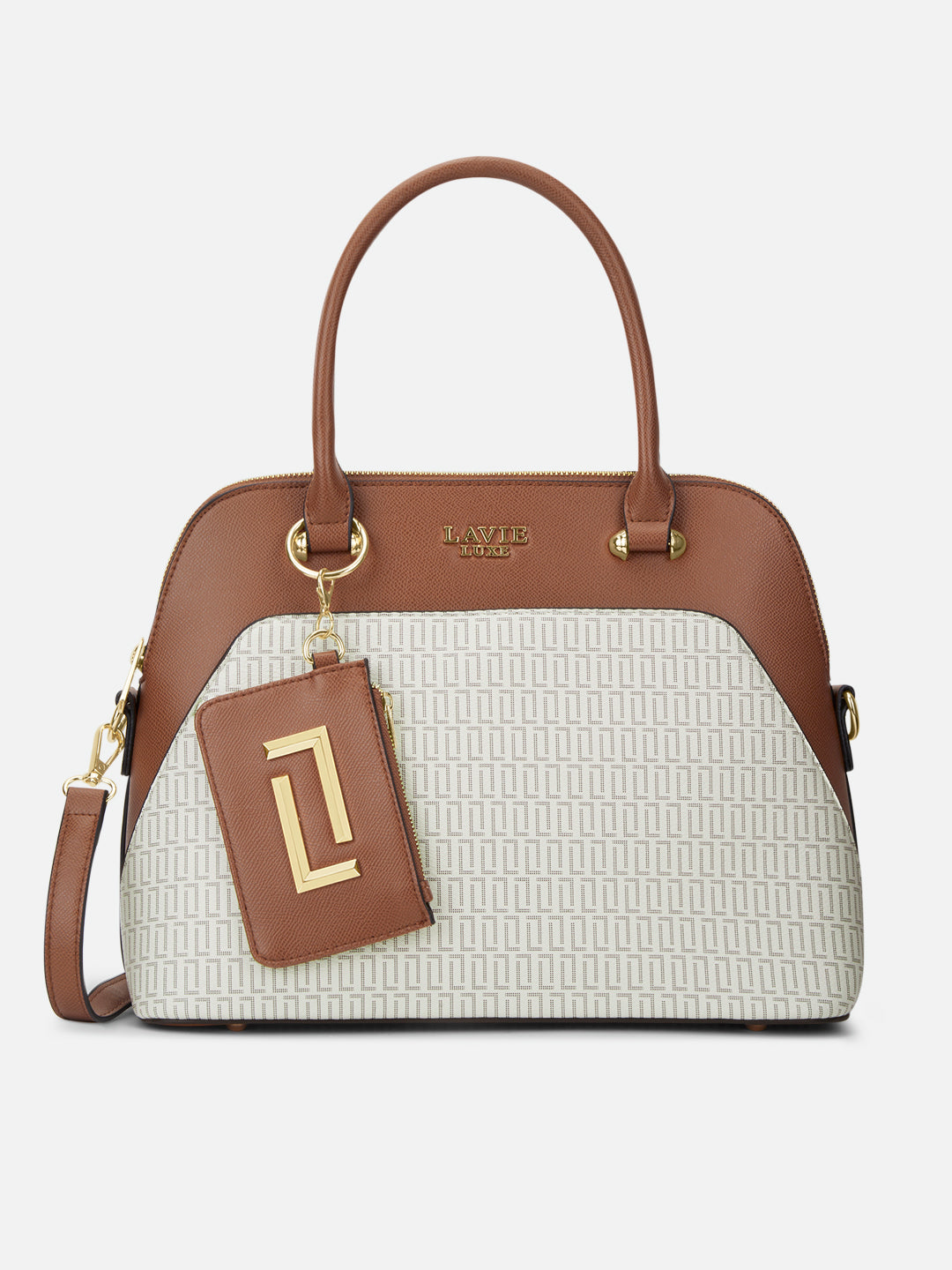 Monogram Valle25 Medium Handbag Off White