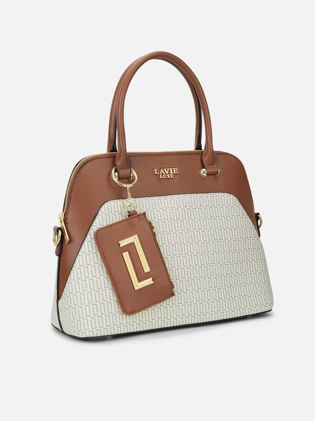 Monogram Valle25 Medium Handbag Off White