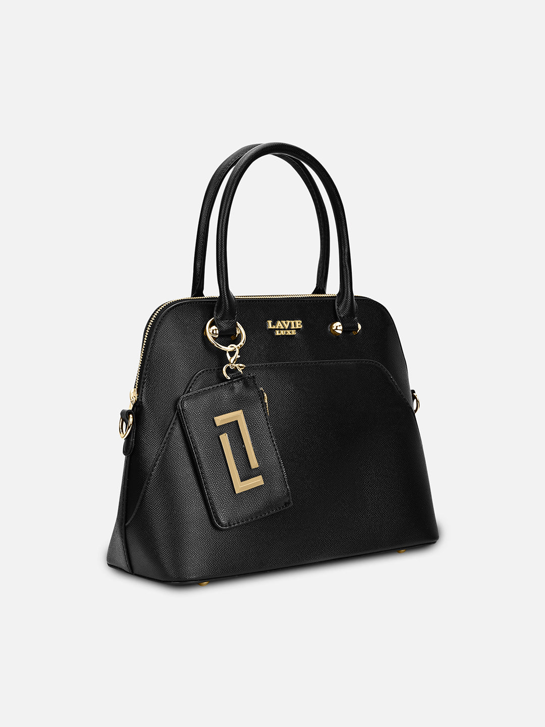 LAVIE(ラヴィ) Lavie Luxe Women's Quare26 Extra Large Satchel (Black)