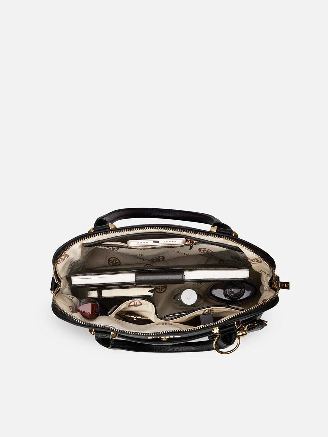 Duo Valle Medium Handbag  Black