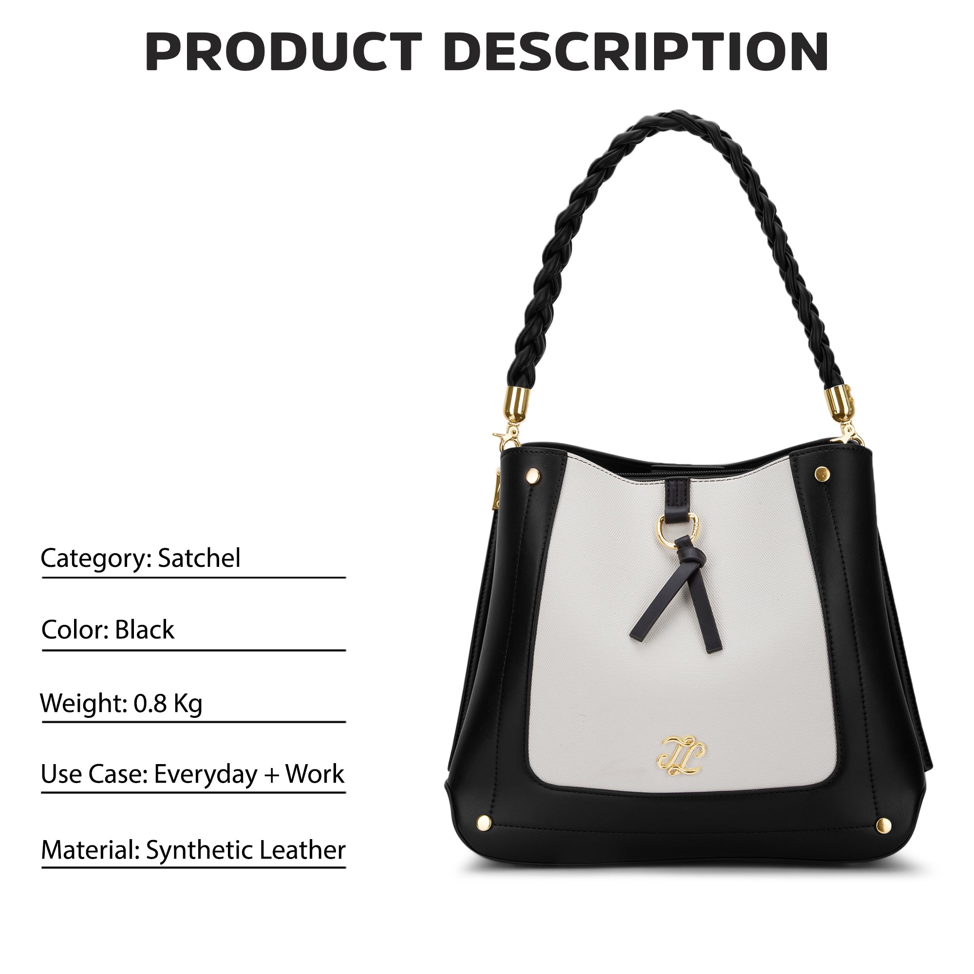 Toronto 3C Hobo 'S Ladies Handbag Black