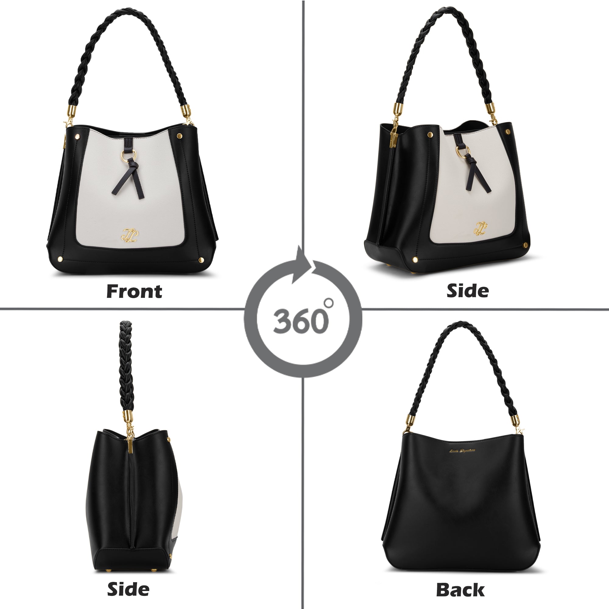 Toronto 3C Hobo 'S Ladies Handbag Black