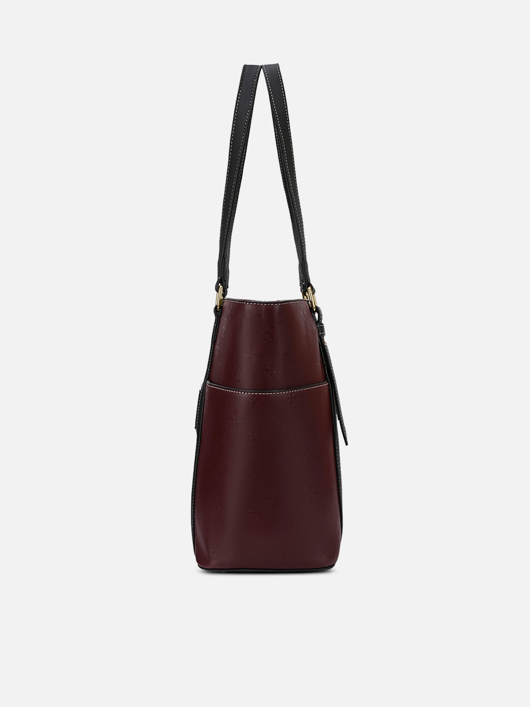 Harisburg Colourblock Tote Bag Maroon