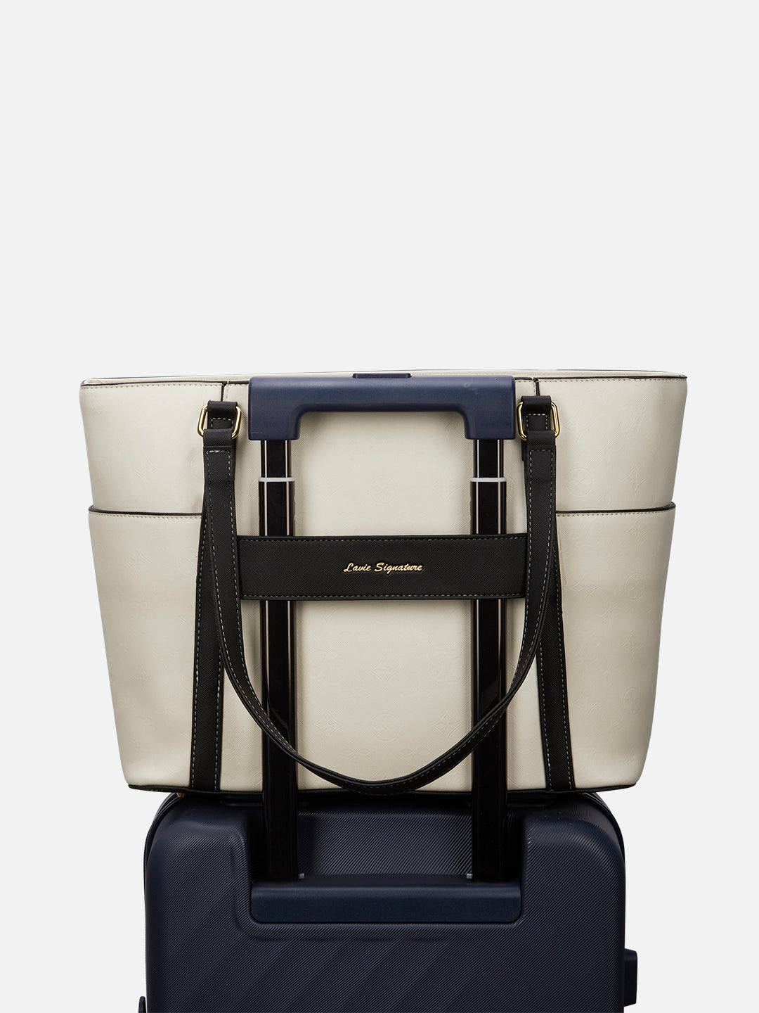 Harisburg Colourblock Tote Bag White