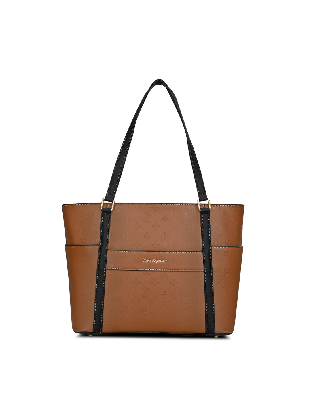 Harisburg Colourblock Tote Bag Tan