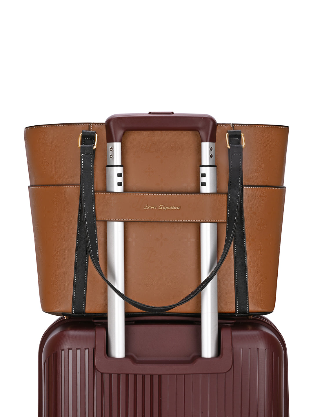 Harisburg Colourblock Tote Bag Tan