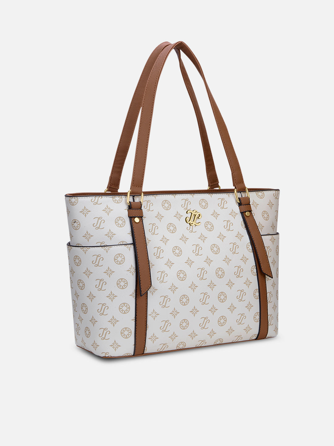 Harisburg Monogram Tote Bag Beige