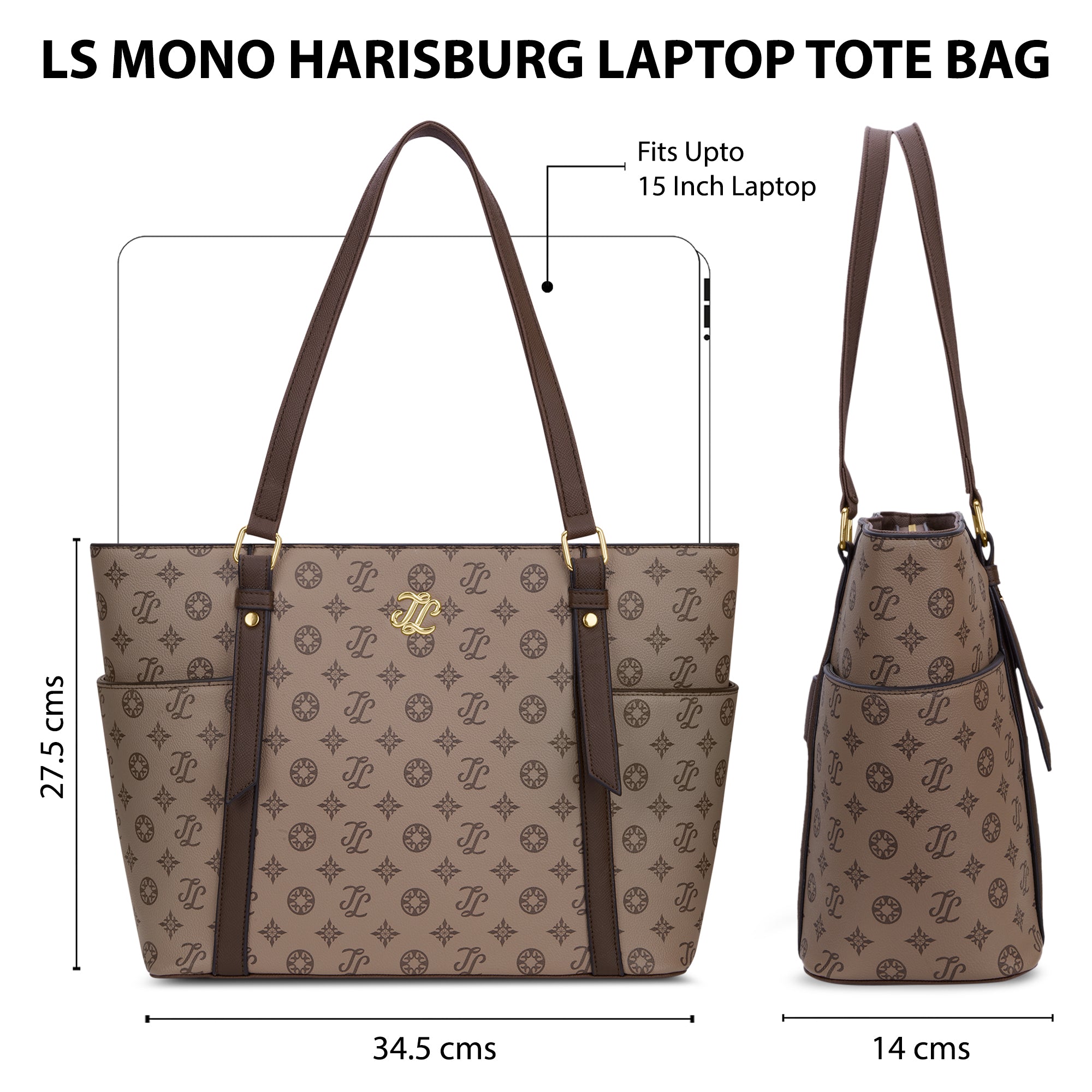 Knoxville Monogram Tote Bag Coffee